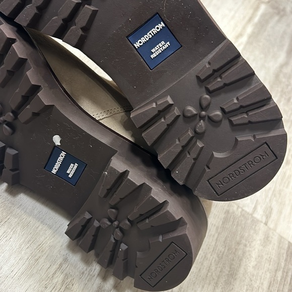 Nordstrom Miller 2 Water Resistant Suede Leather Chelsea Lug Boot / Beige-Taupe - Picture 9 of 10